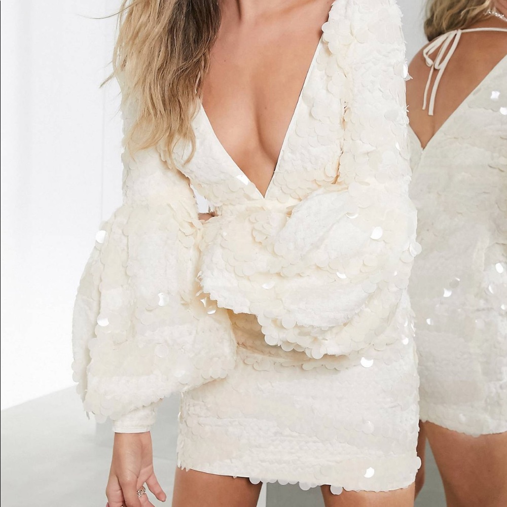 ASOS Sequin mini dress w/ sequins (WORN ONCE) SZ 2